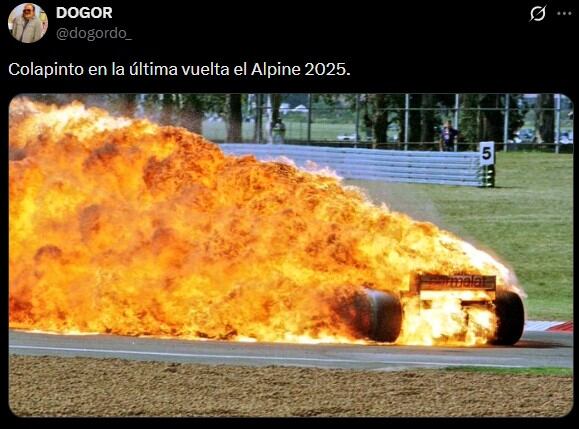 Los mejores memes del desempeño de Franco Colapinto