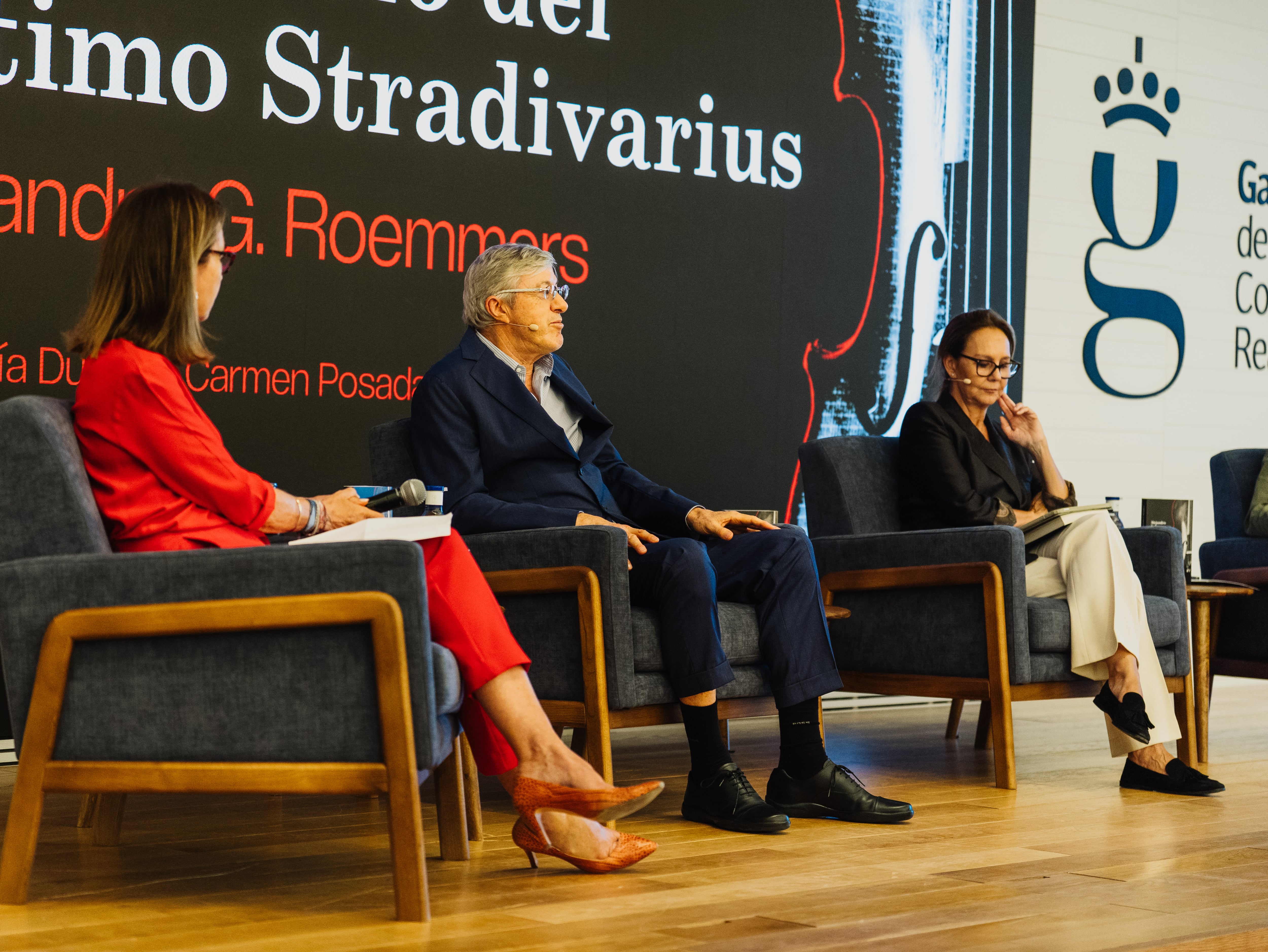 La presentación de El misterio del último Stradivarius se realizó en la Galería de las Colecciones Reales antes más de 200 personas