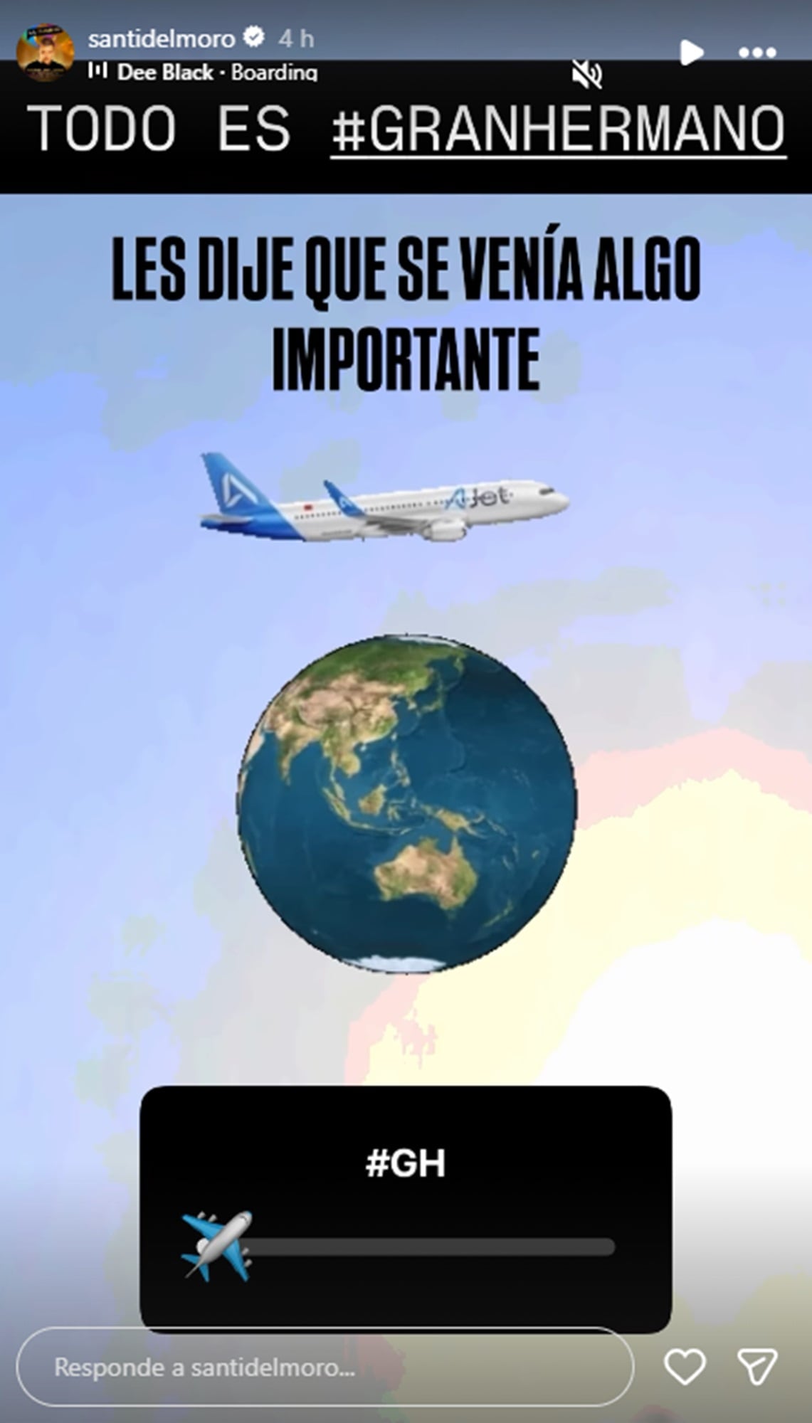 La enigmática publicación de Del Moro generó muchas preguntas