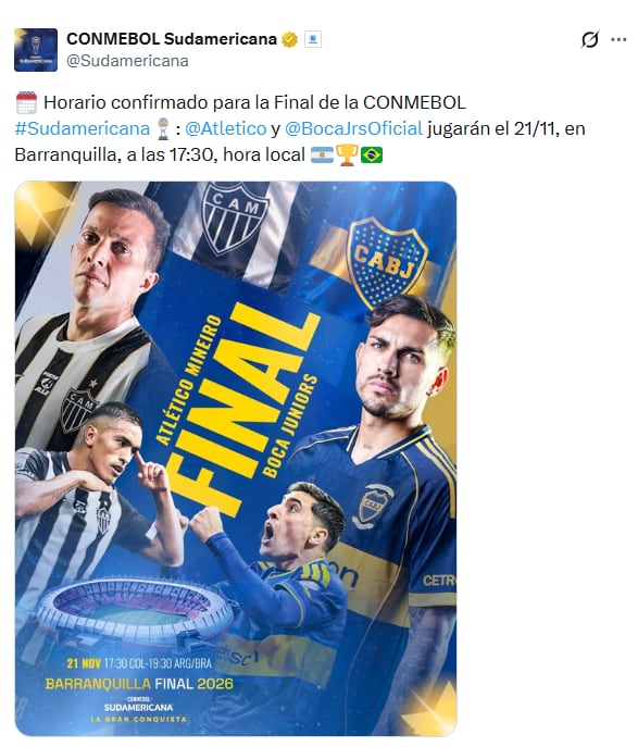 Boca enfrentará a Atlético Mineiro