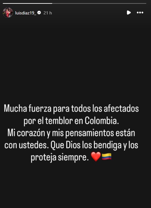 El mensaje de Luis Díaz para Colombia