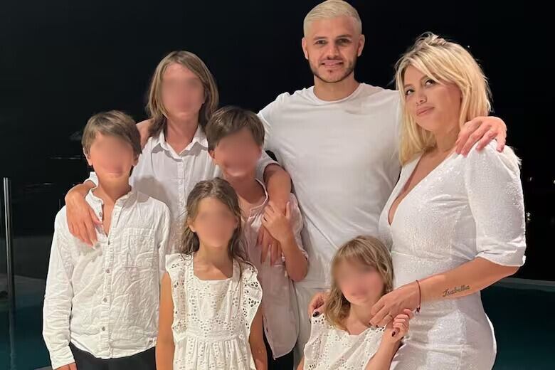 Según Guido Záffora, el reencuentro de Icardi sería solo con sus dos hijas y no con los hijos mayores de Wanda Nara, con quienes vivió durante diez años (Foto: Instagram)