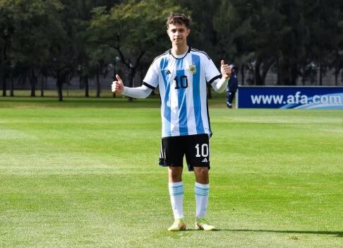 Francisco Baridó es la máxima figura de la selección Sub 17: juega en Juventus de Italia