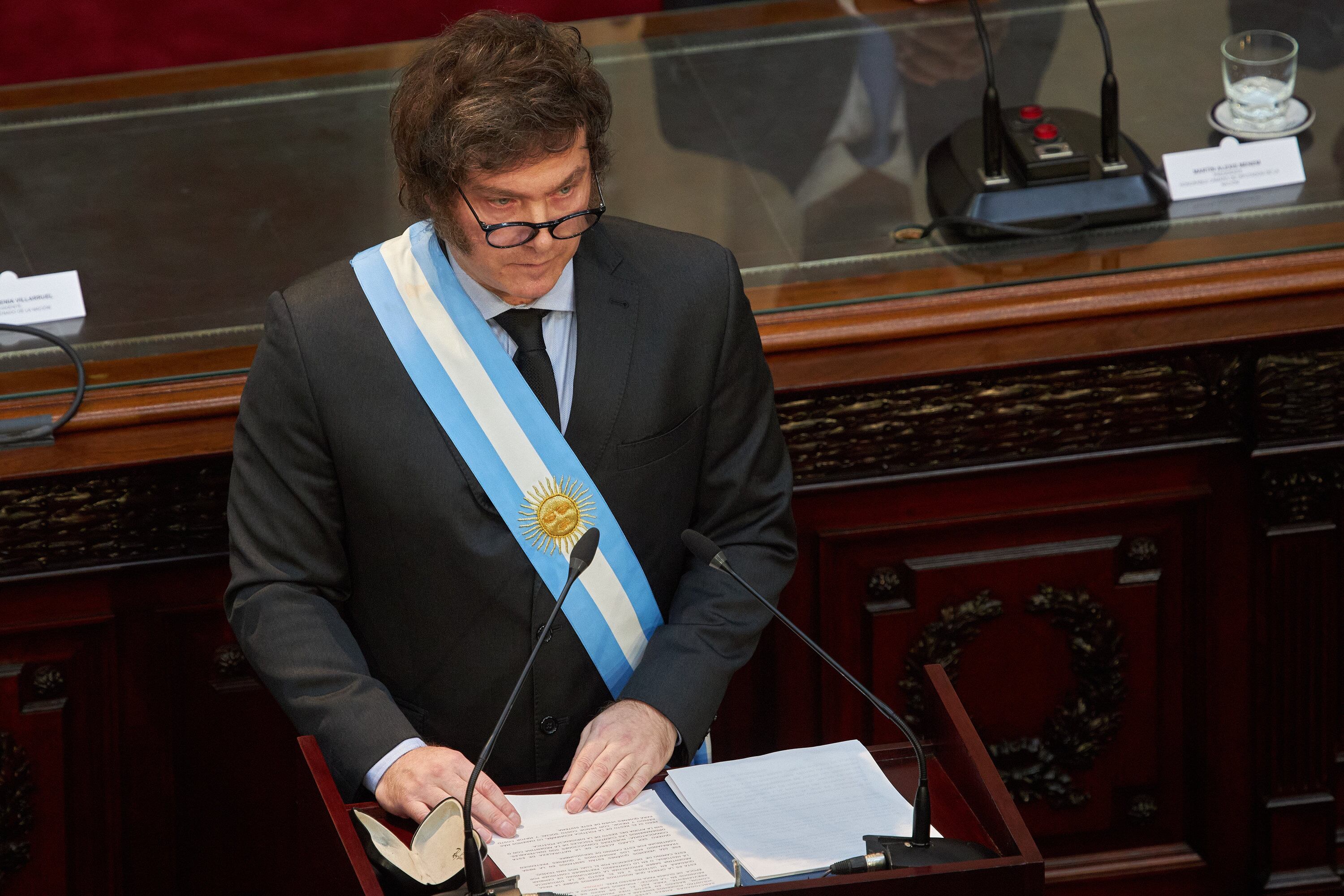 El presidente, Javier Milei, inauguró el período de sesiones ordinarias del Congreso Nacional.