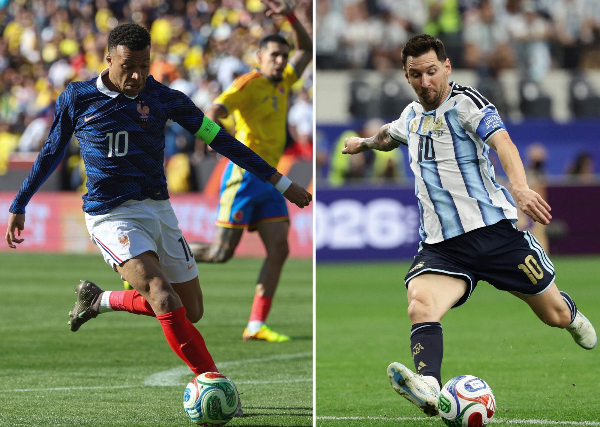 Kylian Mbappé y Lionel Messi, en carrera por el récord histórico.