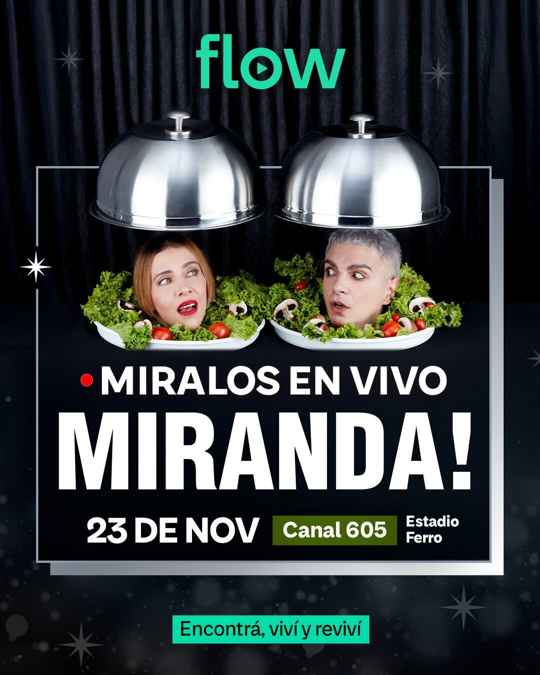 Flow transmite en vivo el show de Miranda! en Ferro