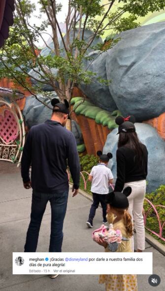 Meghan Markle compartió en su Instagram la intimidad del festejo de cumpleaños de su hija menor en los parques de atracciones de Disneyland (Foto: Captura de video / Instagram @meghan)