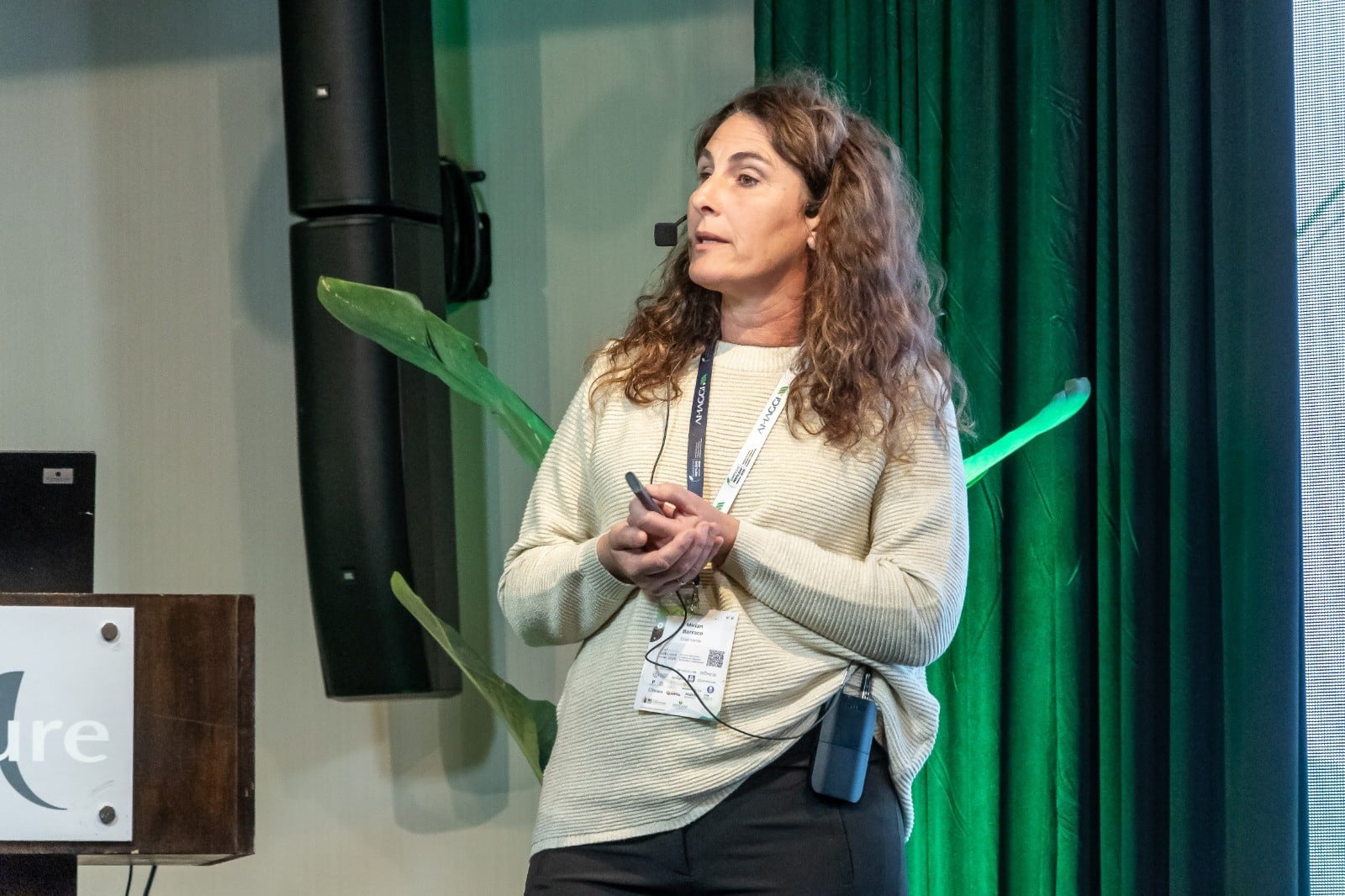 Mirian Barraco en el reciente Simposio sobre Nutrición de Cultivos en Zonas Subhúmedas y Semiáridas organizado por Fertilizar