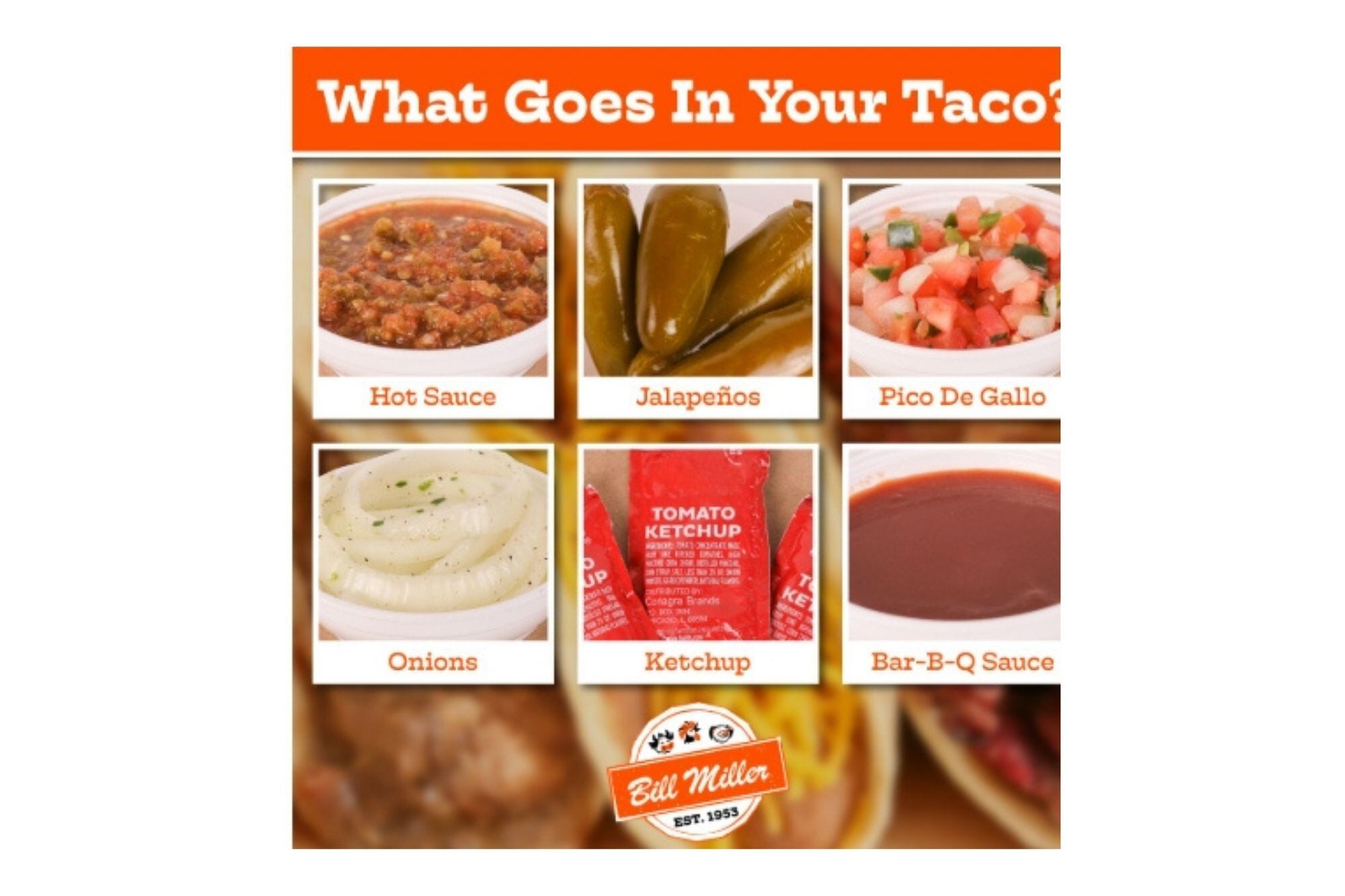 La salsa barbacoa constituye uno de los acompañamientos más elegidos para tacos y panqueques. (Instagram Bill Miller)