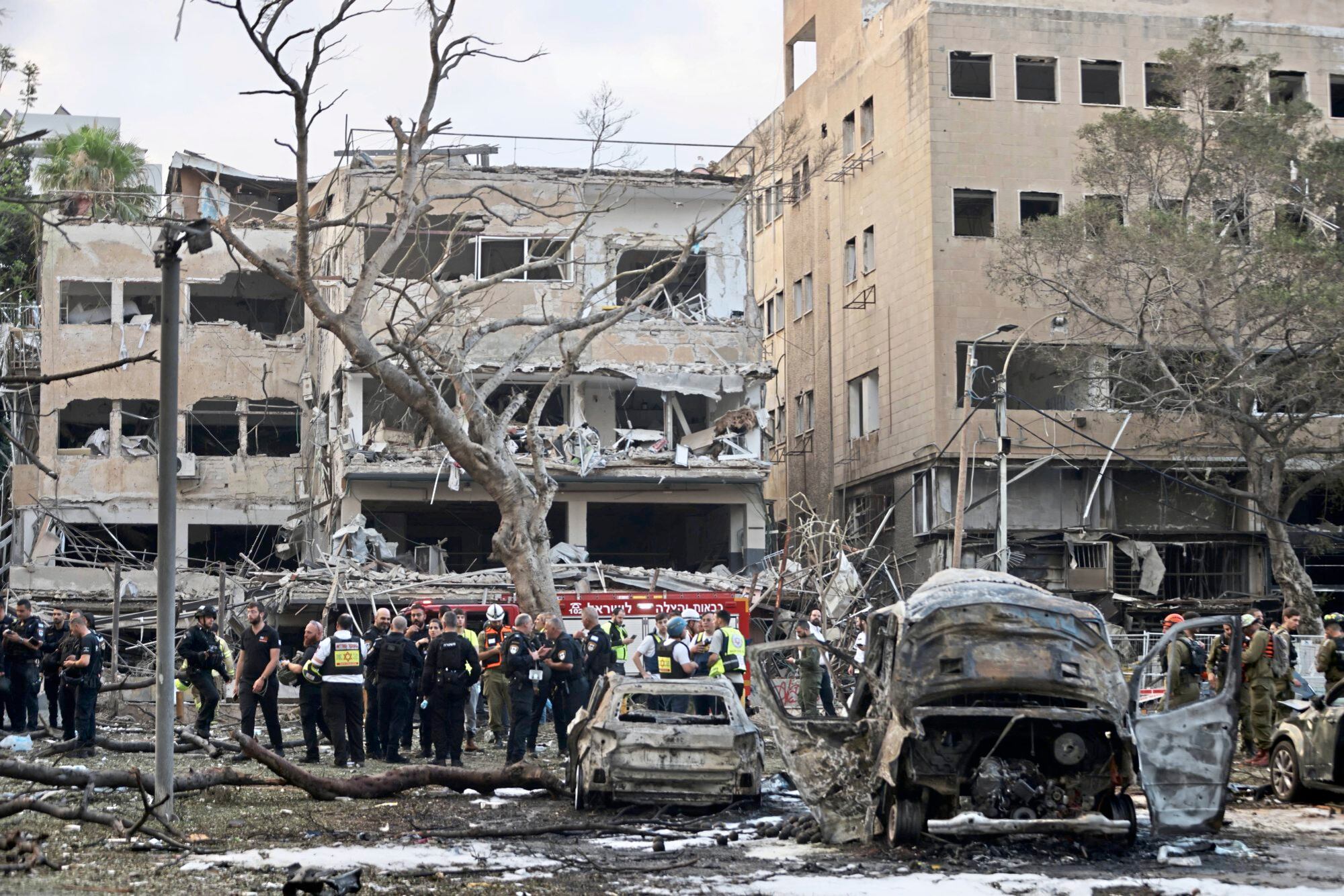 Ataque de Irán al centro de Israel.