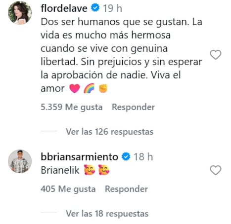 Flor de la V salió al cruce de los haters que critican a Braian Sarmiento y a Danelik