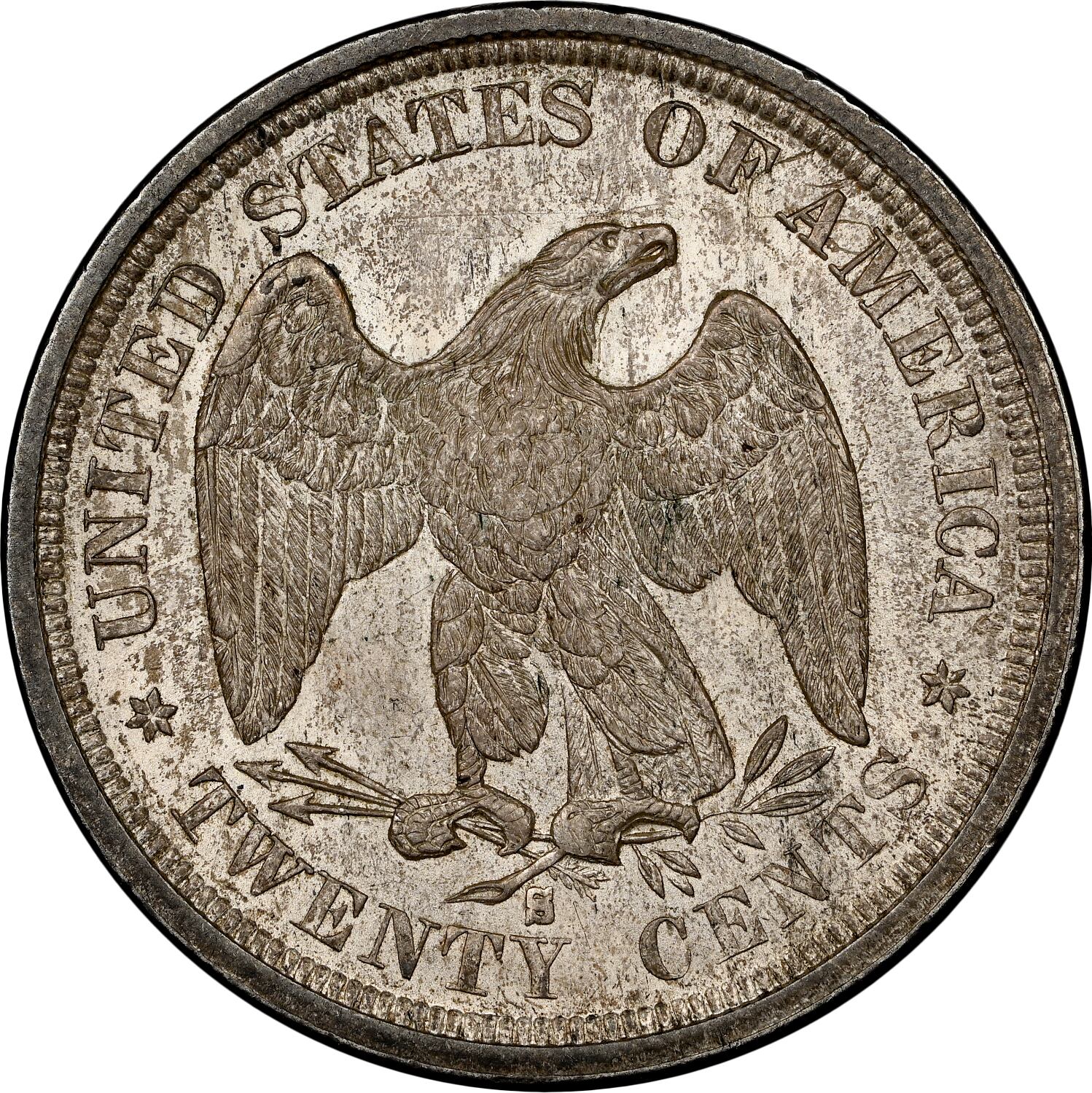 Hay grandes variedades de 1875-S que incluyen fechas mal colocadas y marcas de ceca repujadas