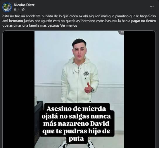 La familia de la víctima lo desmintió. Un joven de 26 años falleció de un disparo y un amigo le dijo a la Policía que se le escapó un tiro al manipular un arma.