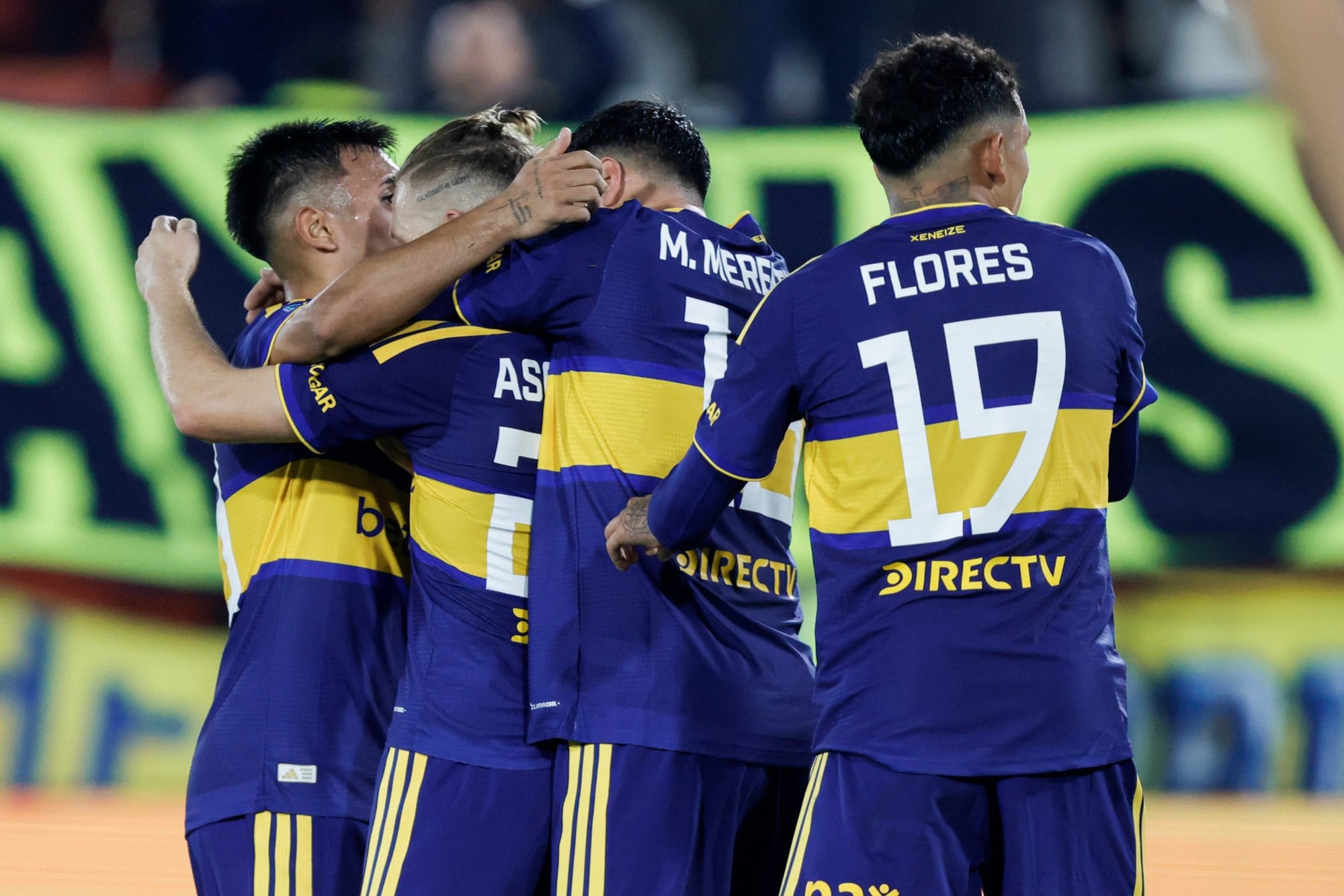 Boca vs. Estudiantes LP, en vivo: el minuto a minuto del partido 6 El festejo de los jugadores de Boca tras el gol