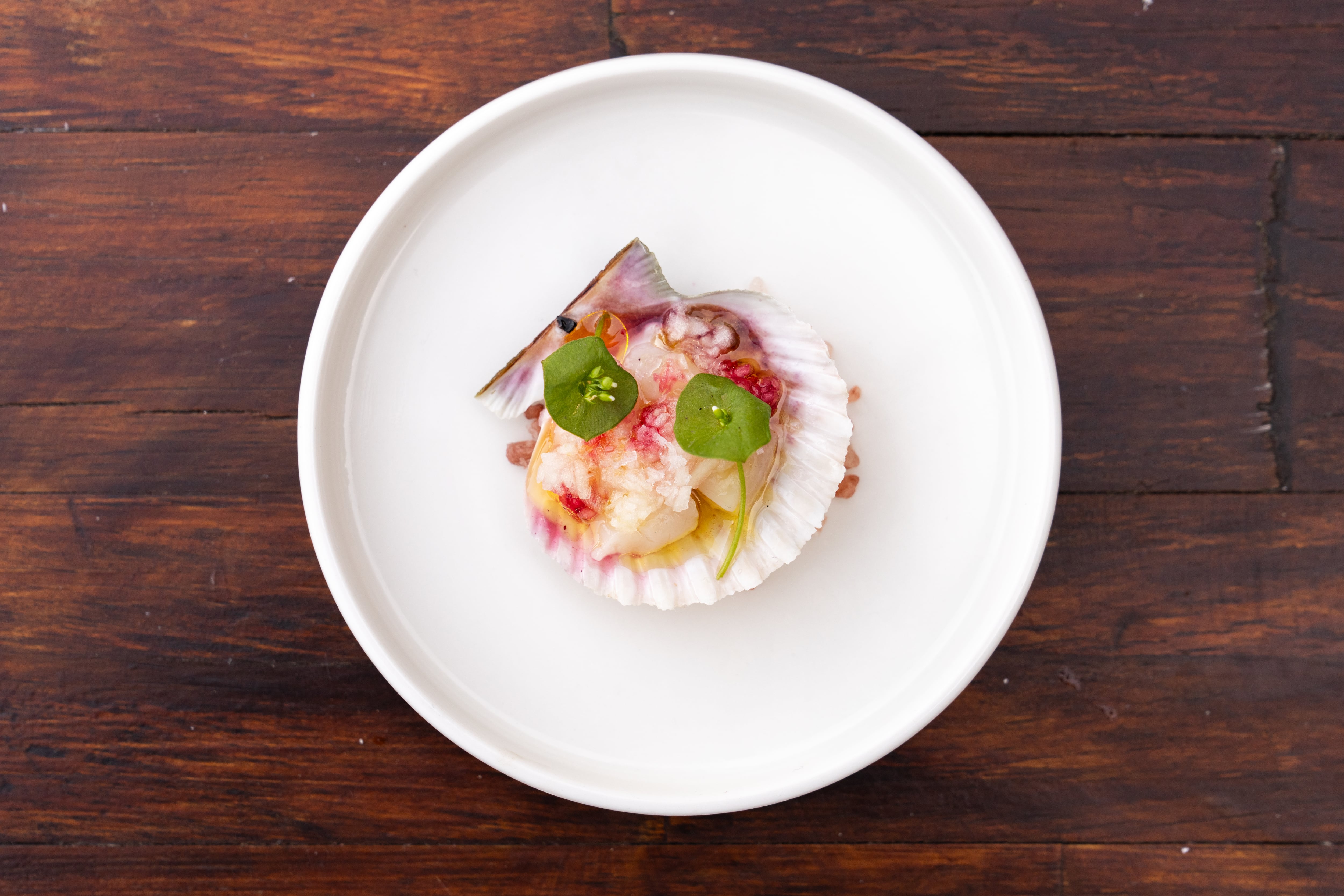 Alimentos frescos en el restaurante