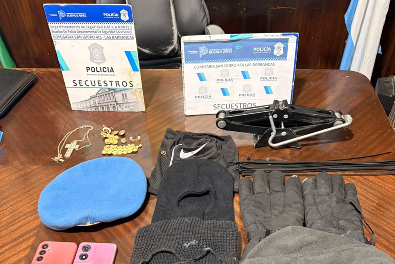 Los elementos secuestrados en poder de Ponce