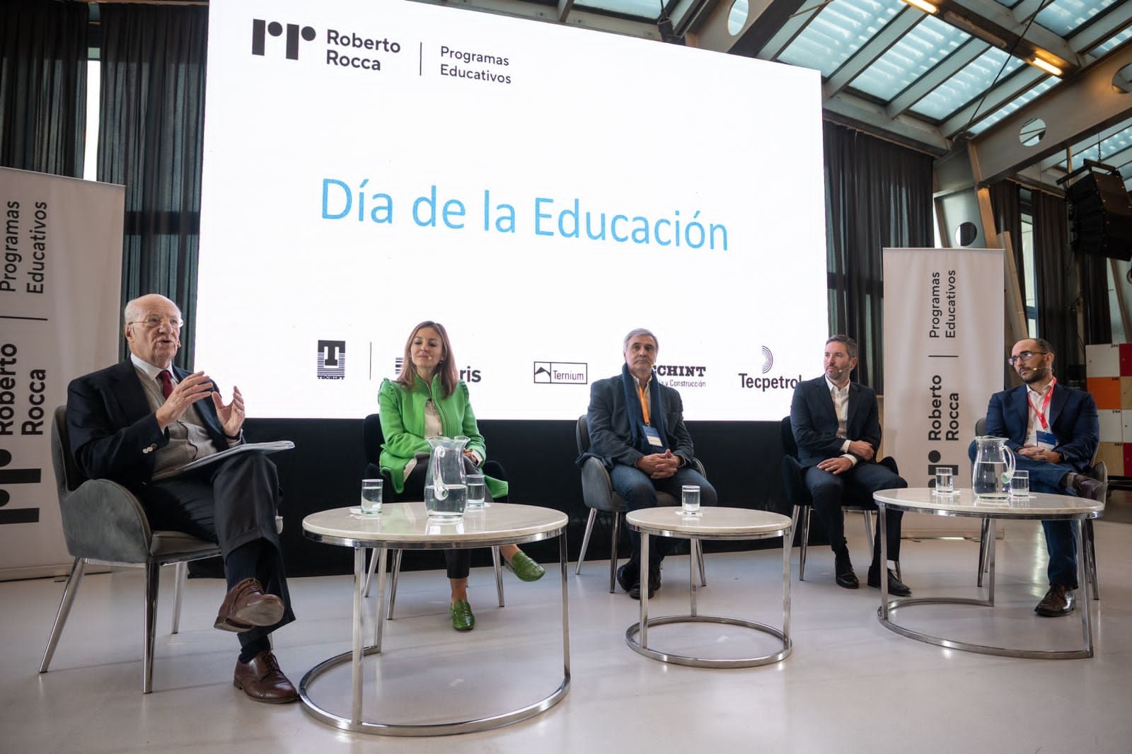 Paolo Rocca en una disertación sobre desafíos educativos