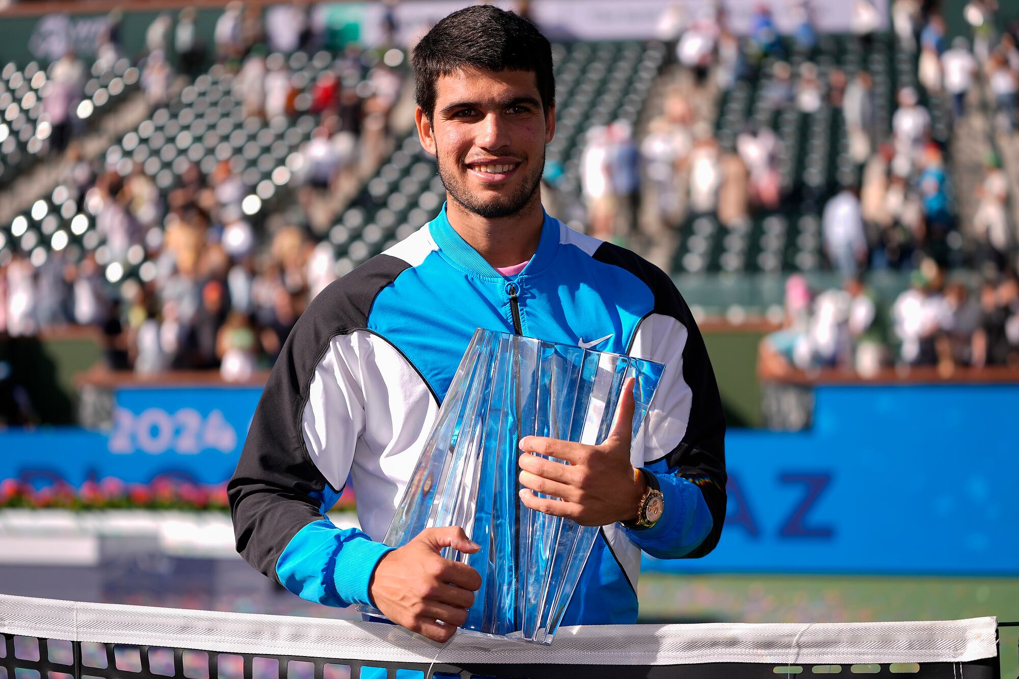 Carlos Alcaraz ganó Indian Wells en 2023 y 2024 y está en carrera por el tricampeonato