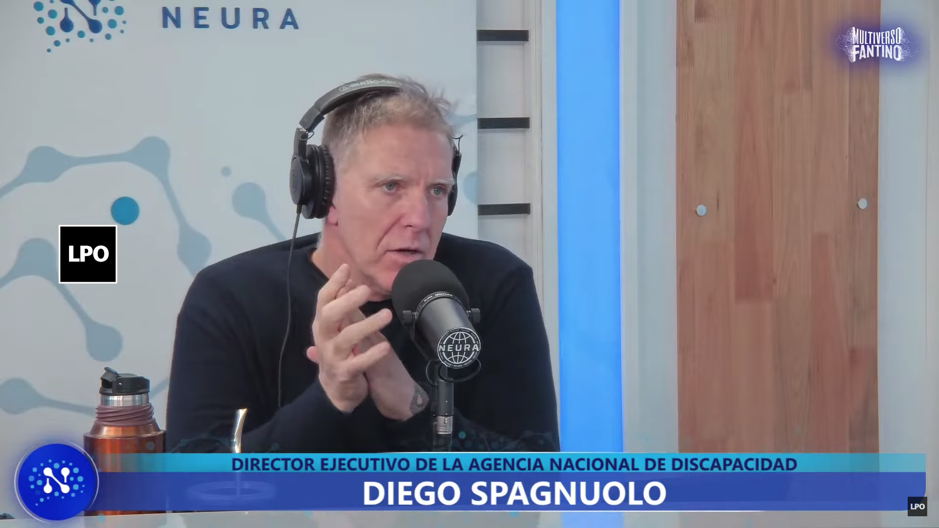 Alejandro Fantino durante la entrevista realizada a Diego Spagnuolo