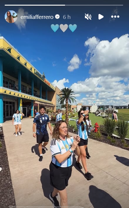 María Emilia acompaña a Julián en este Mundial