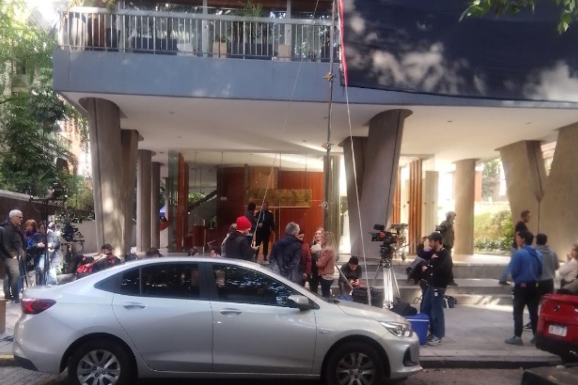 Un día de filmación de la serie