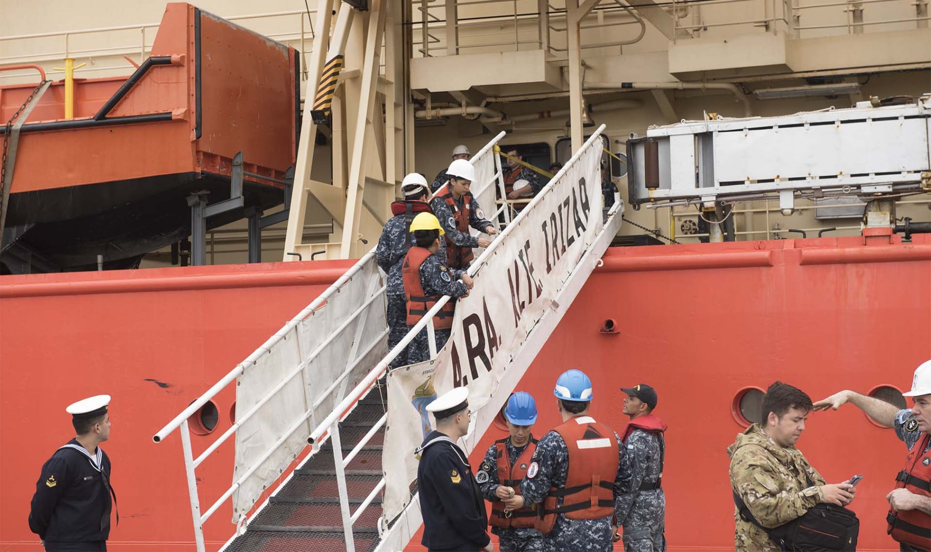 Había una gran expectativa por el regreso de la tripulación (Foto: argentina.gob.ar)
