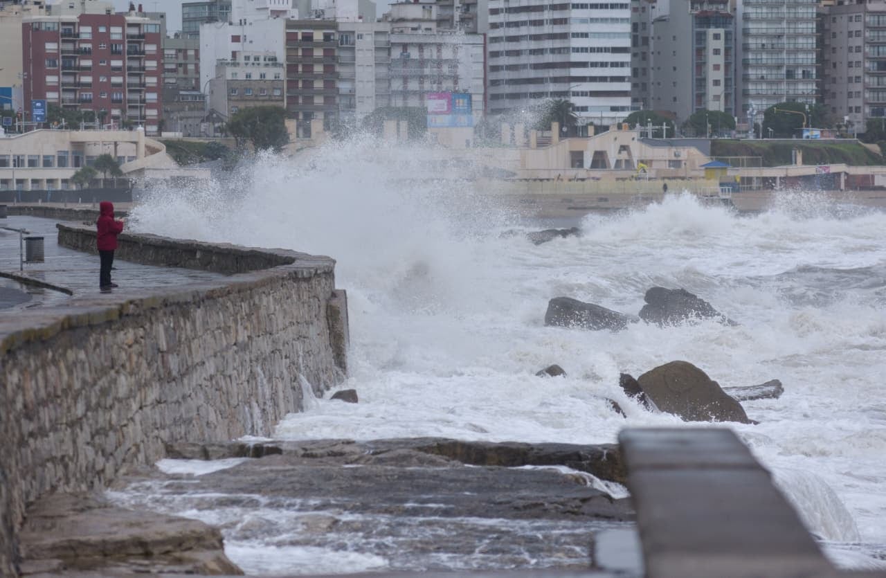 Mar del Plata y una “tormenta perfecta”: temporal con viento y lluvia y sorpresivo paro de colectivos