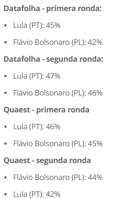 Las cifras de las consultoras brasileñas variaron mucho en las últimas horas