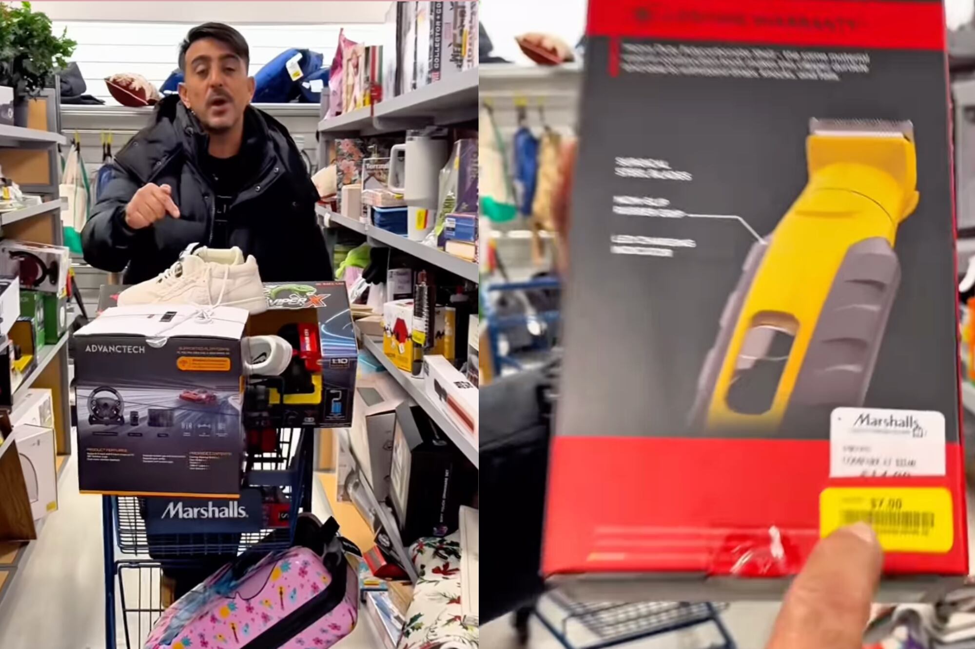 El distintivo amarillo identifica artículos con precios reducidos distribuidos en diferentes áreas de la tienda