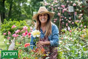 Fanática de las rosas, empezó con tres plantas y ya tiene unos 700 rosales en su chacra de Zárate
