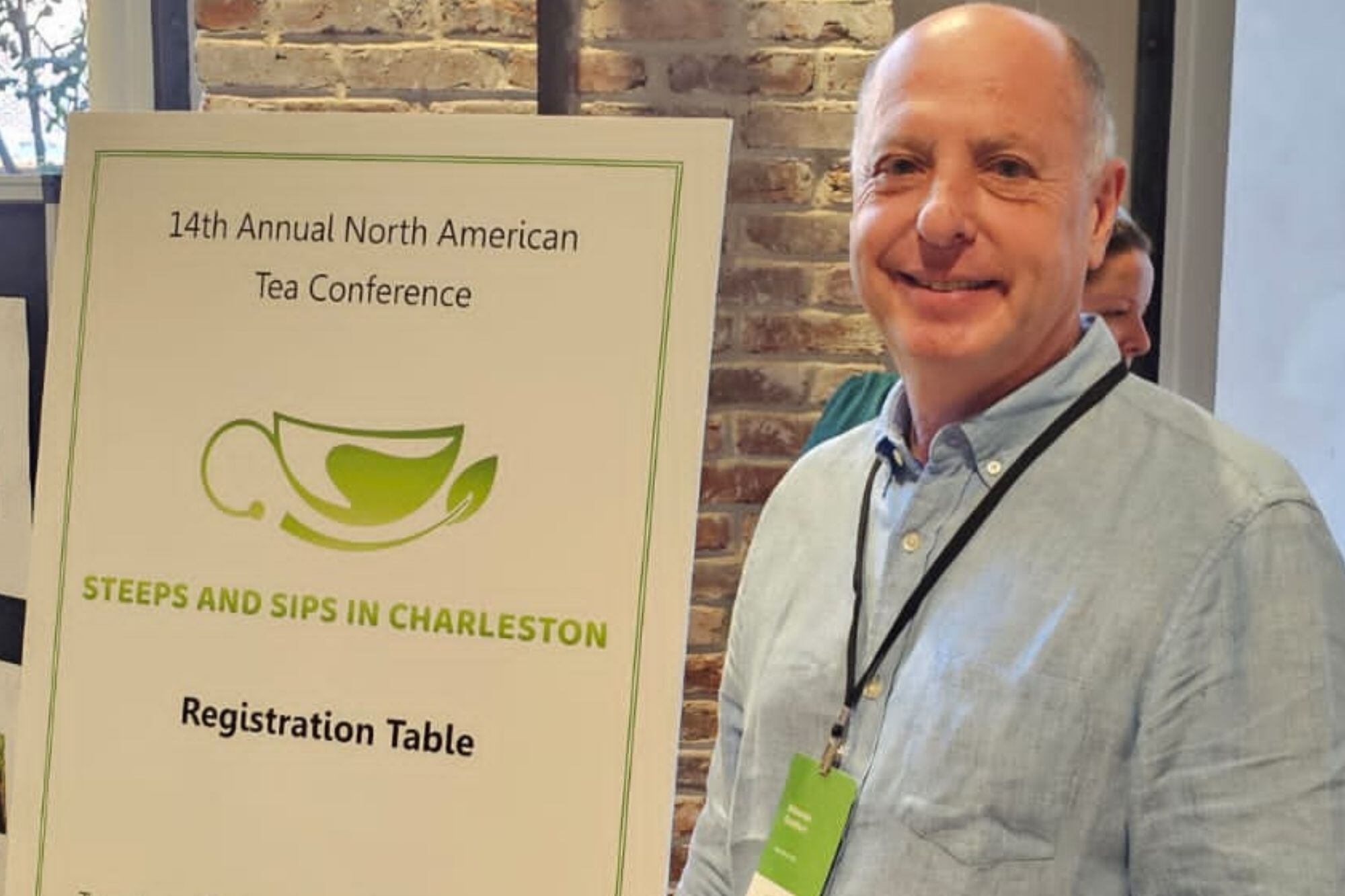 Eduardo Goldfart, de la firma Valmitran, en la Convención del Té en EE.UU