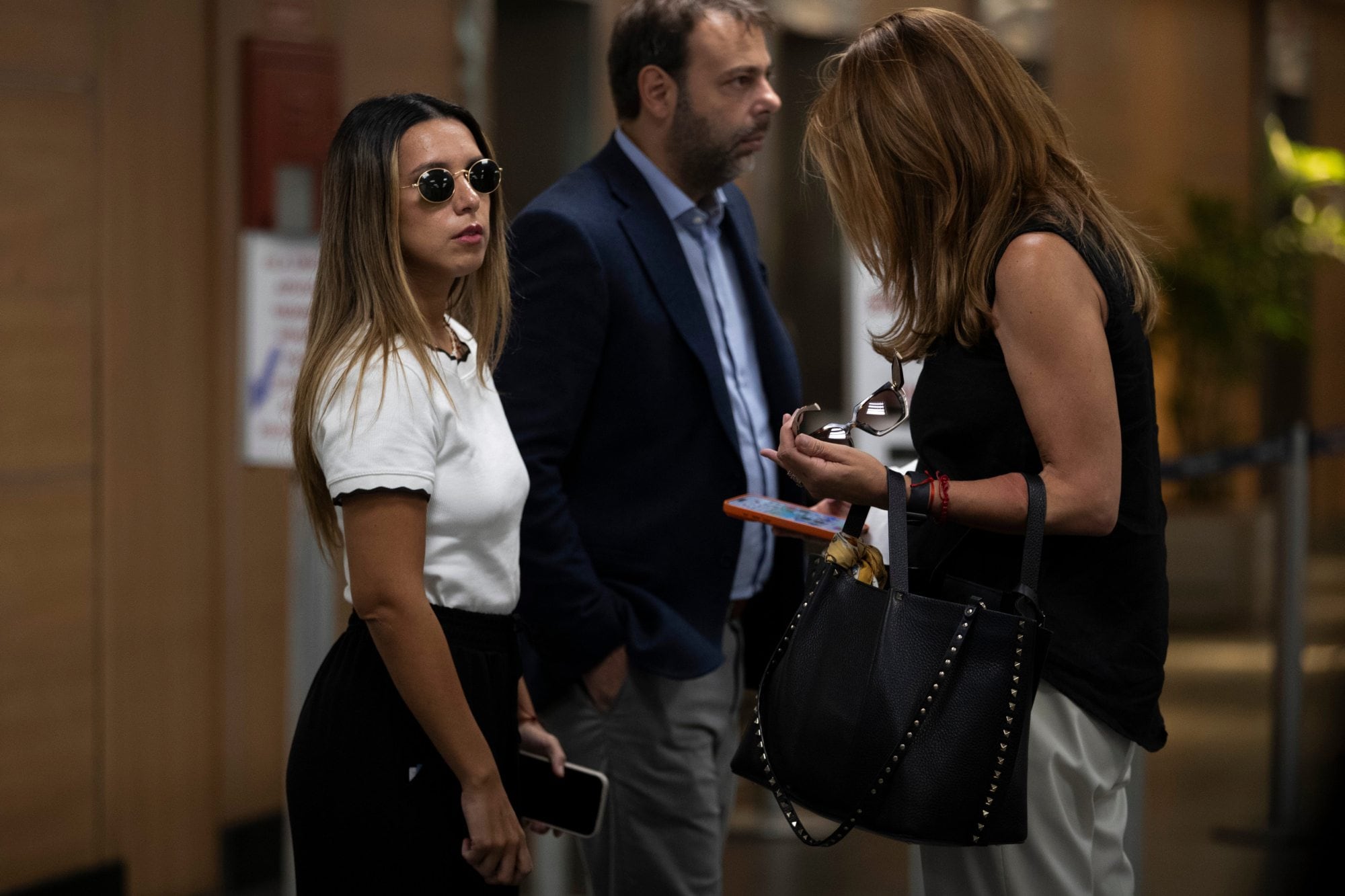 Páez junto a su abogada, Carla Junqueira