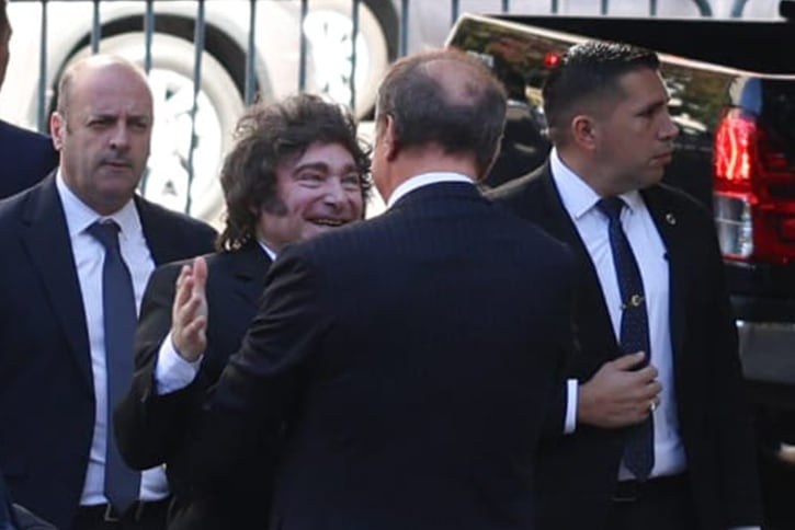 El Presidente javier Milei en el Evento Institucional de VALO en el Malba