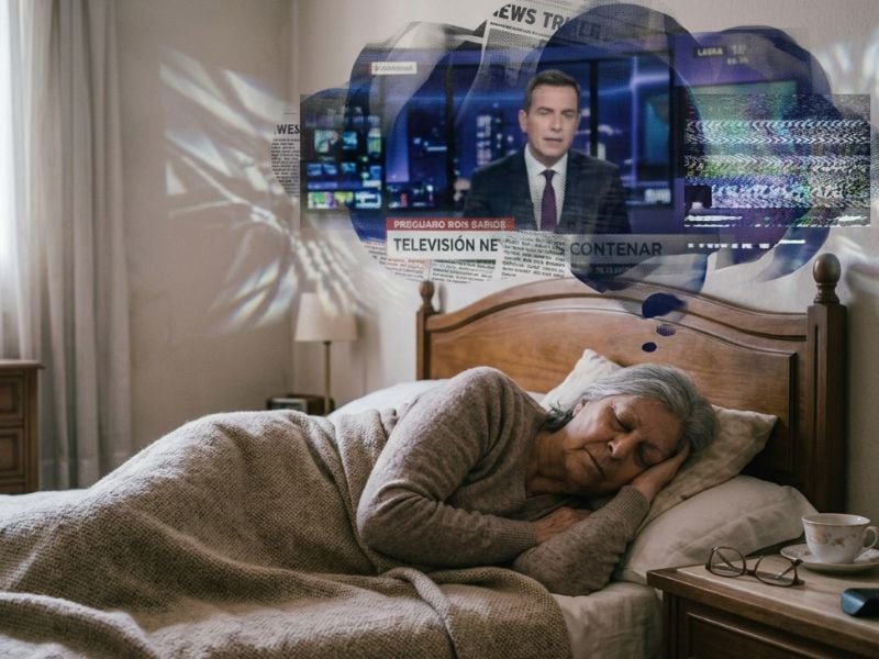 Dejar la televisión prendida puede afectar el sueño