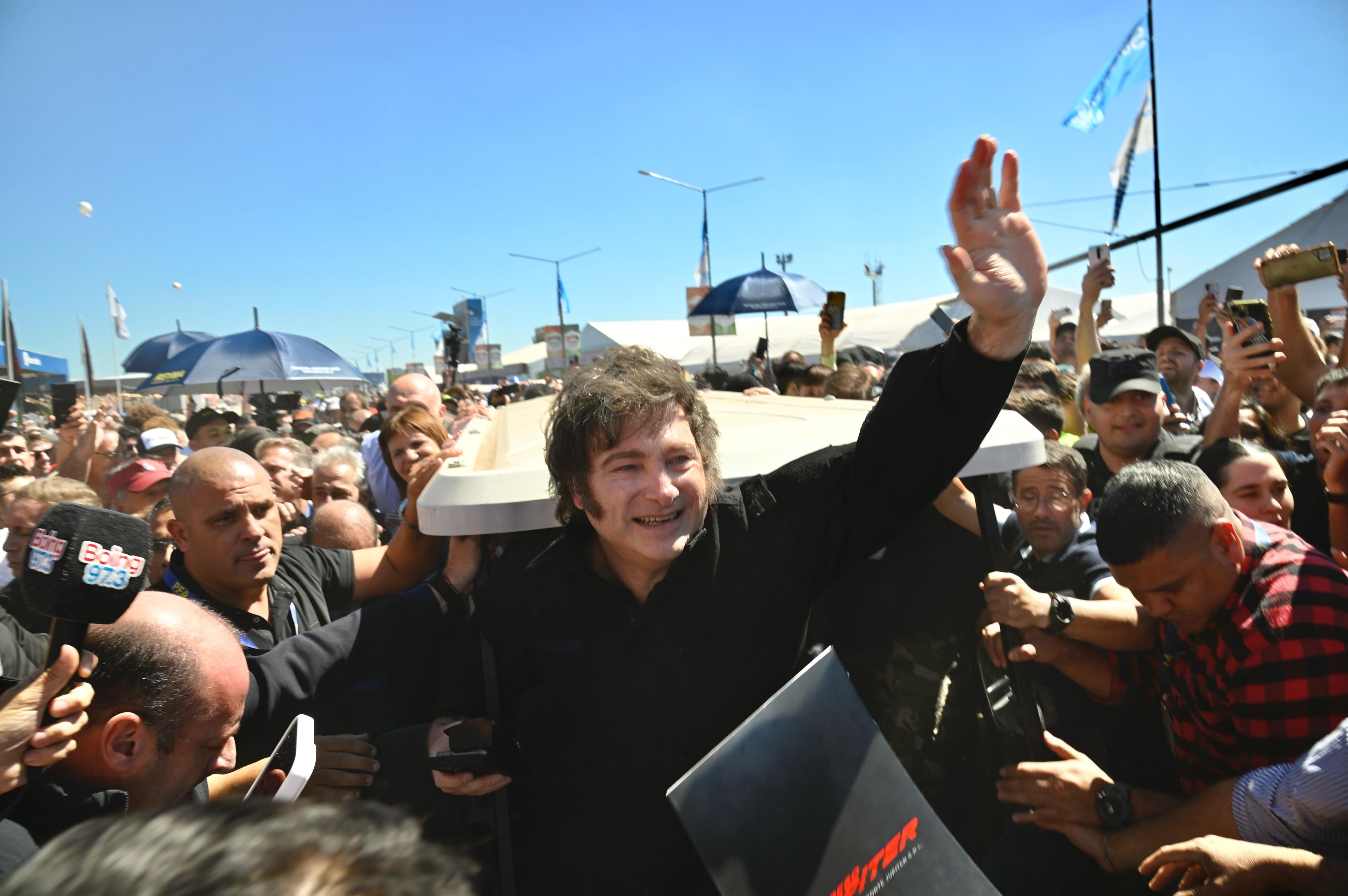 El presidente Javier Milei en Expoagro