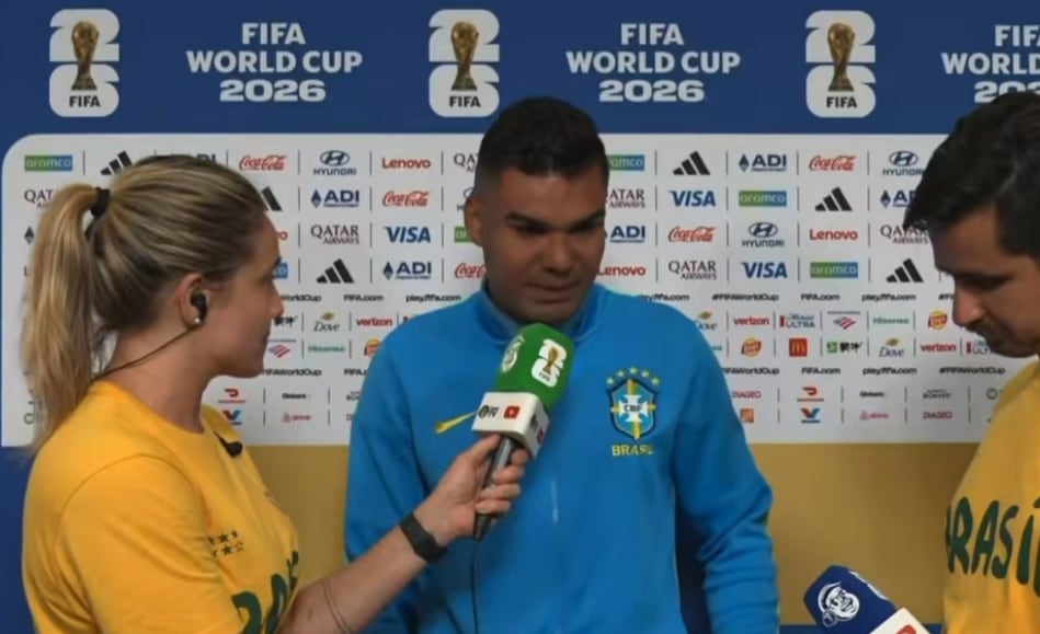 Casemiro rompió en llanto ante una pregunta sobre la niñez de Brasil: "Terminamos decepcionando"