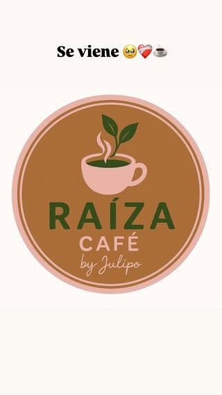 Julieta Poggio mostró el logo de su cafetería en Pilar