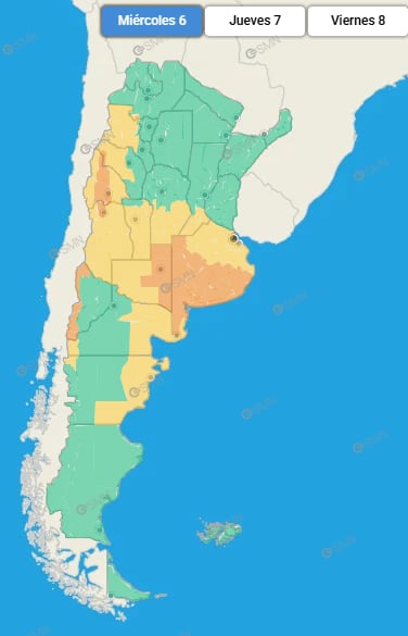 Las malas condiciones climáticas se extenderán de norte a sur