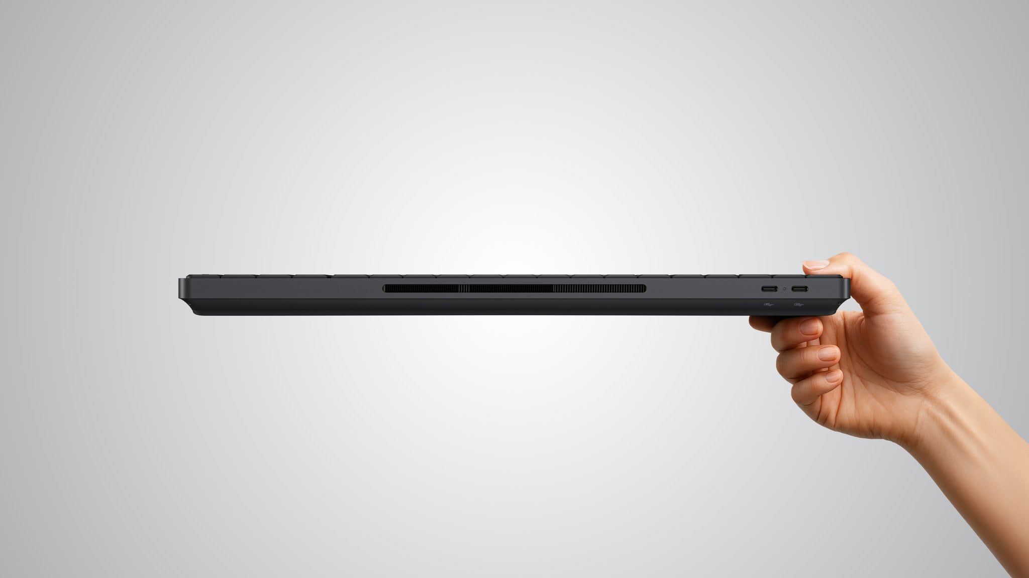 La HP EliteBoard G1a es una computadora estándar integrada dentro del teclado