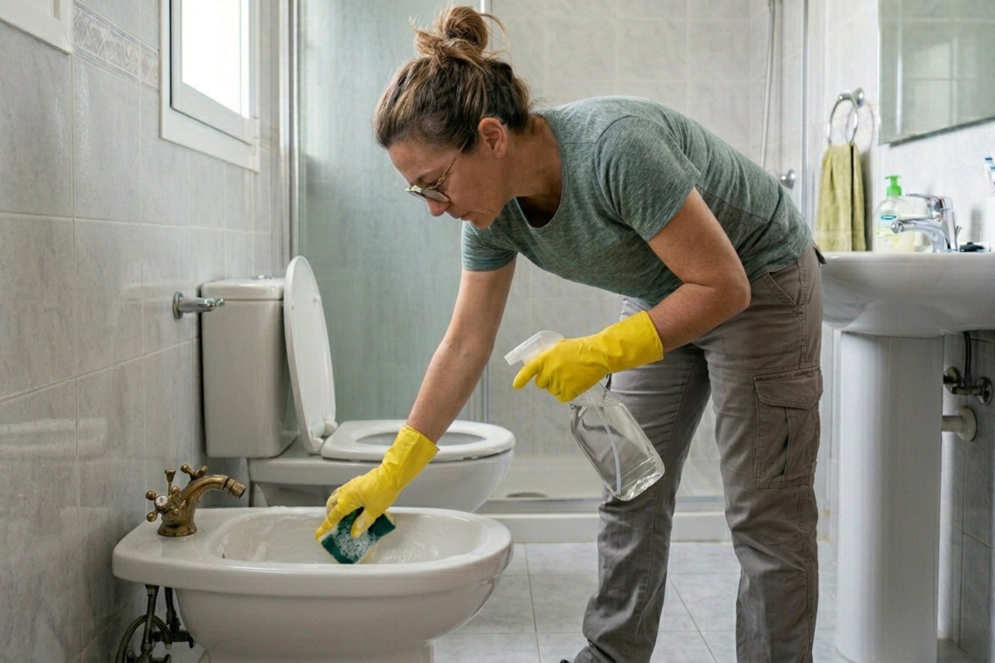 El ácido del vinagre permite remover el sarro y las manchas pegadas en el bidet