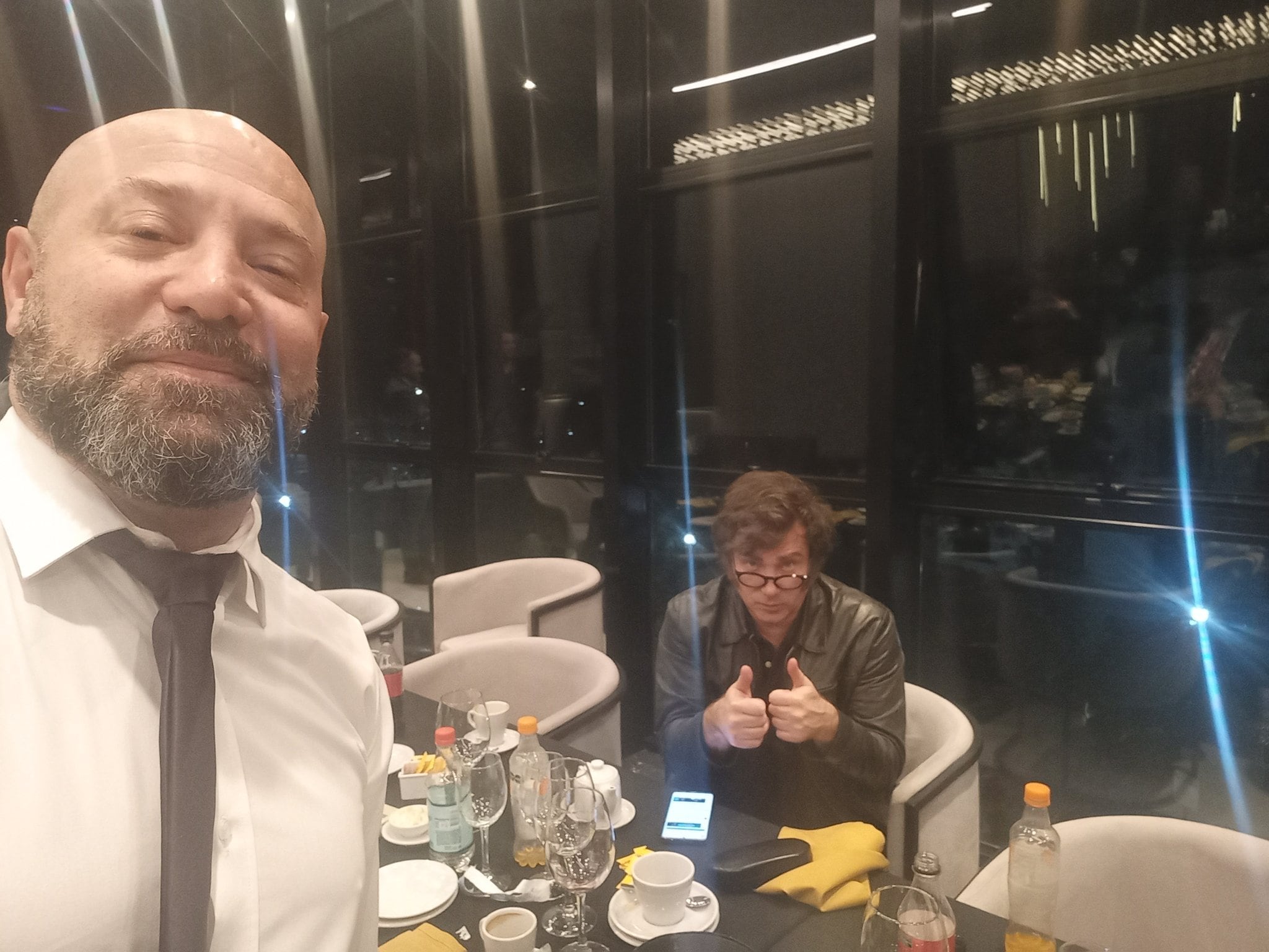 Diego Spagnuolo y Javier Milei