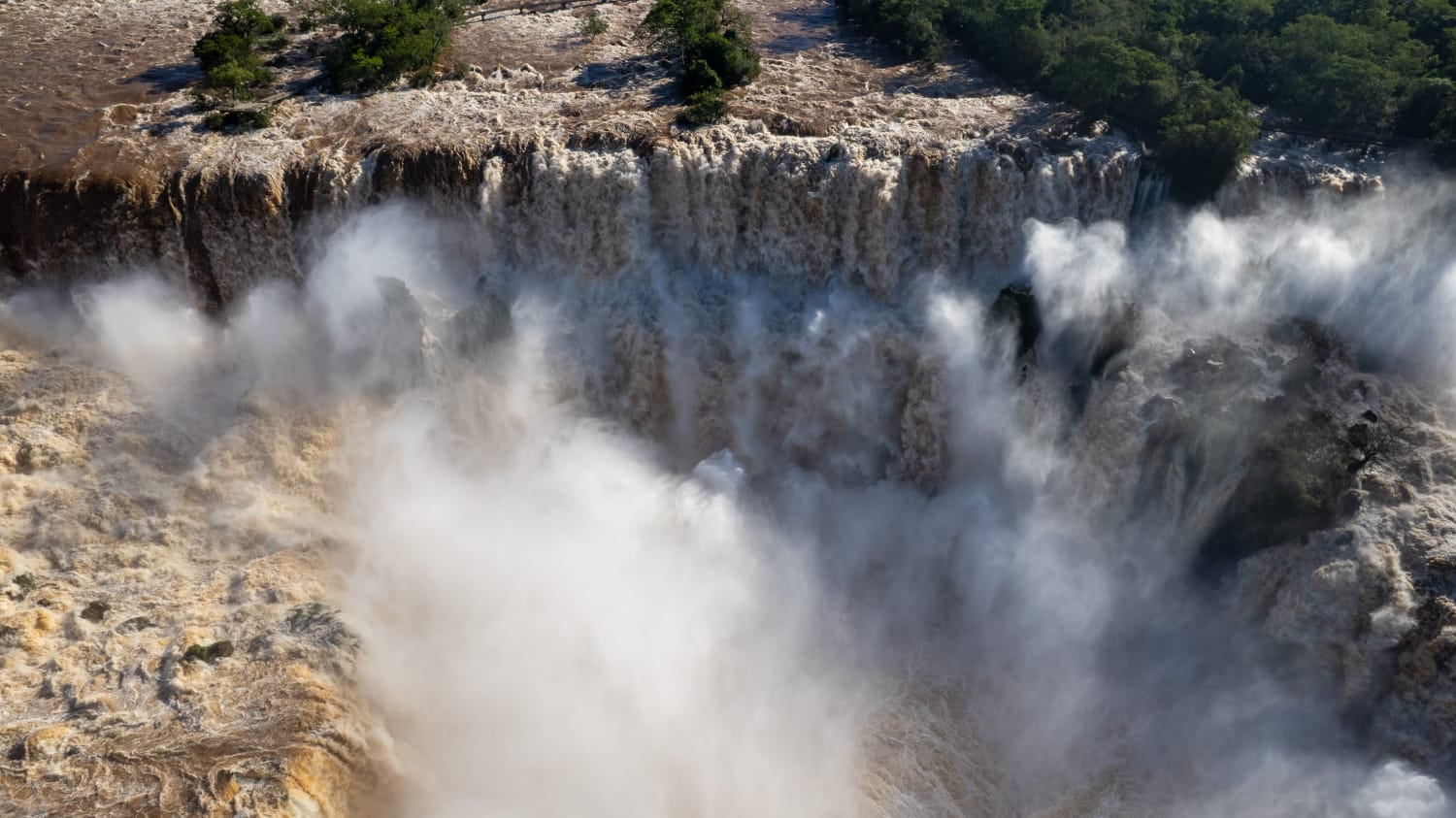Las espectaculares imágenes de la Garganta del Diablo, tomadas desde el aire