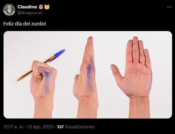 Los mejores memes sobre el Día Internacional del Zurdo