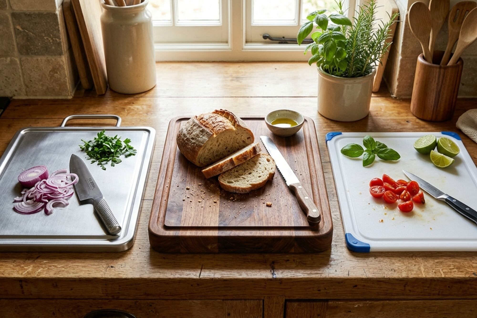 Qué tipo de tabla conviene usar para la cocina: ¿madera, plástico o metal?