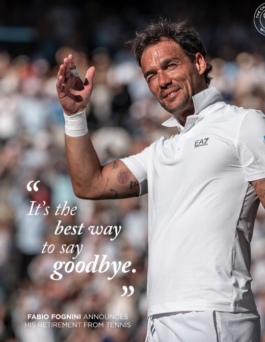 Fabio jugó su último partido en Wimbledon de este año (Foto: @wimbledon)