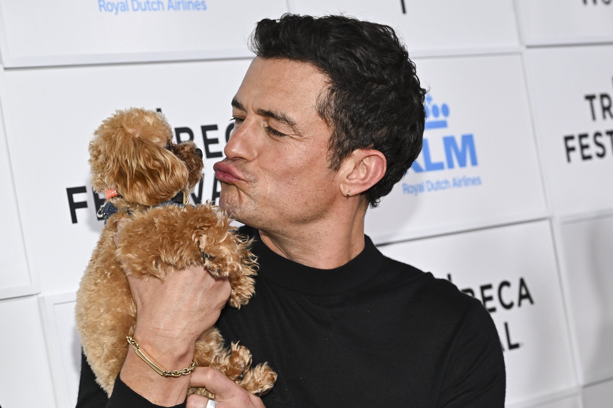 Orlando Bloom en el estreno de Deep Cover: actores encubiertos, en Nueva York