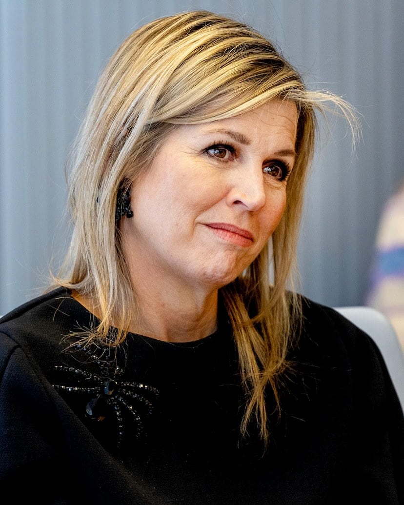 La reina Máxima se robó todas las miradas con el prendedor en forma de araña que llevó en el hombro (Foto: Instagram @queen.maxima)