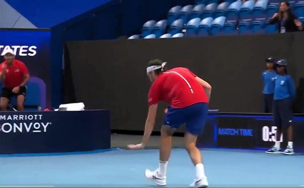 El provocador gesto de Fritz a Báez por su altura que desató el impulso de Argentina en la United Cup