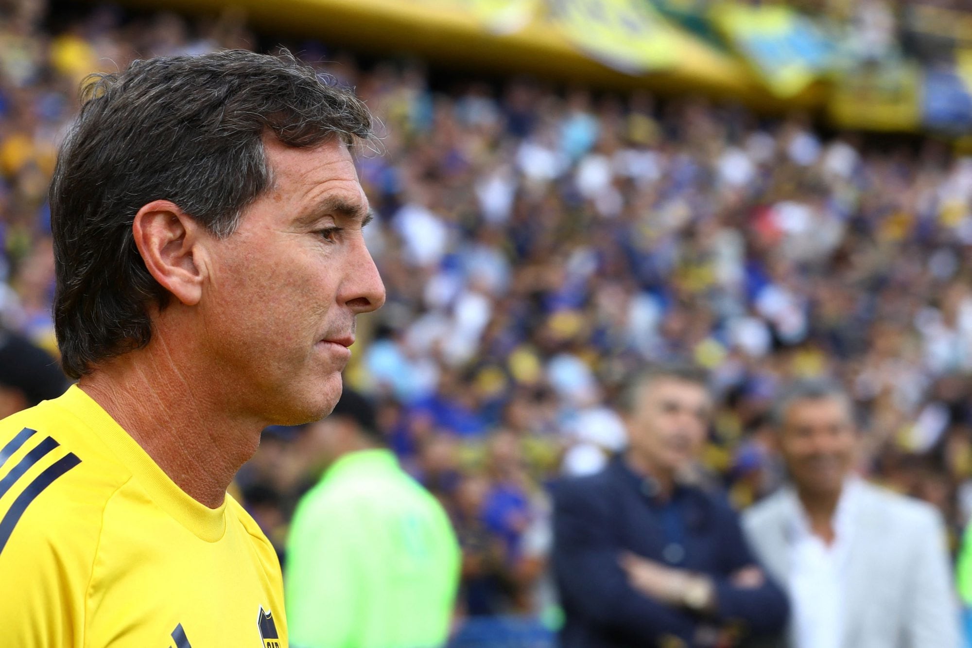 El entrenador de Boca, Claudio Úbeda, está en el ojo de la tormenta por el mal funcionamiento del equipo