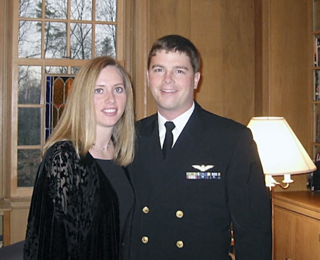 Ride Wiseman y su esposa, Carroll Taylor, con quien tuvo a sus dos hijos